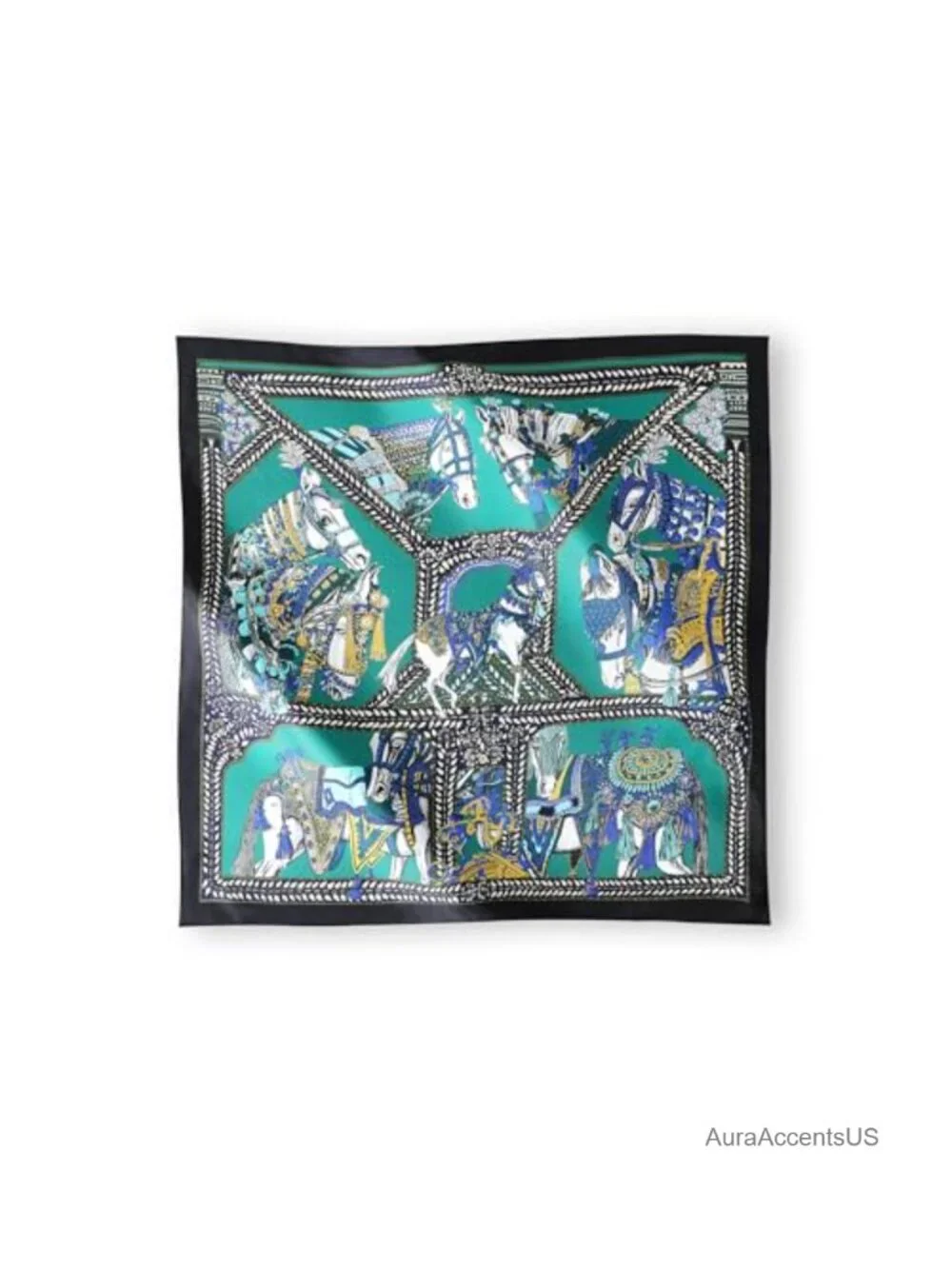 100% Mulberry Silk Square Scarf 25.6
